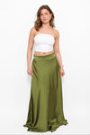 ''TALL'' SATIN MAXI SKIRT