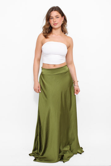 ''TALL'' SATIN MAXI SKIRT