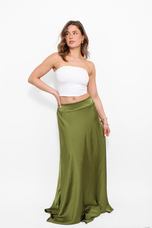 ''TALL'' SATIN MAXI SKIRT