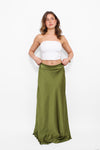 ''TALL'' SATIN MAXI SKIRT