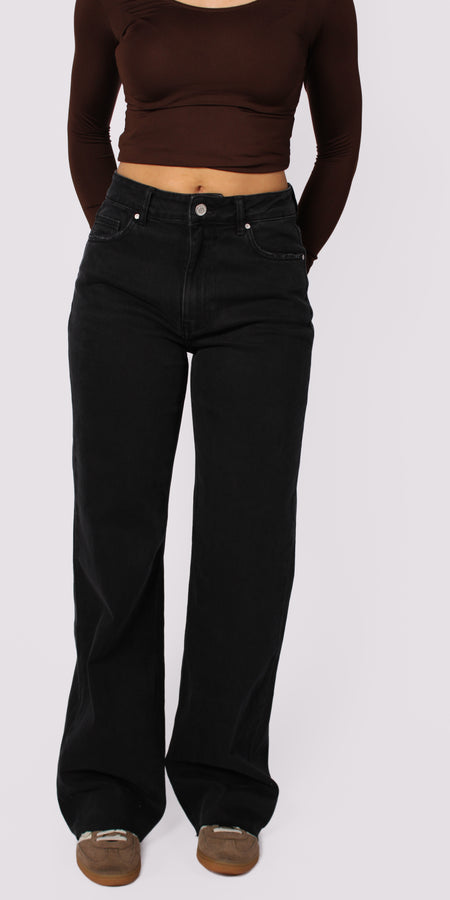 ''TALL'' WIDE LEG JEANS 3636-7 - BLACK