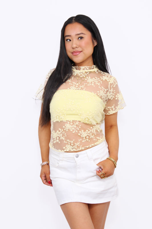 CAUGHT IN LACE TOP