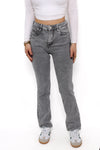 ''PETITE'' STRAIGHT LEG JEANS 77117 - GREY