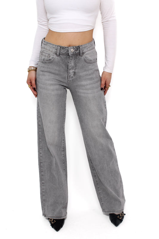 WIDE LEG JEANS 7395 - GREY