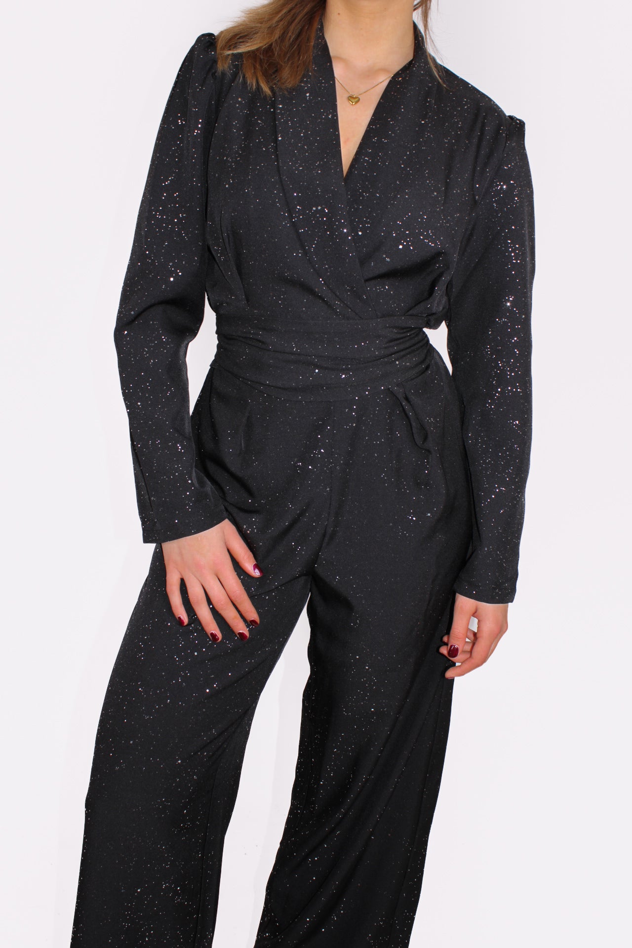 OWN THE NIGHT JUMPSUIT - BLACK