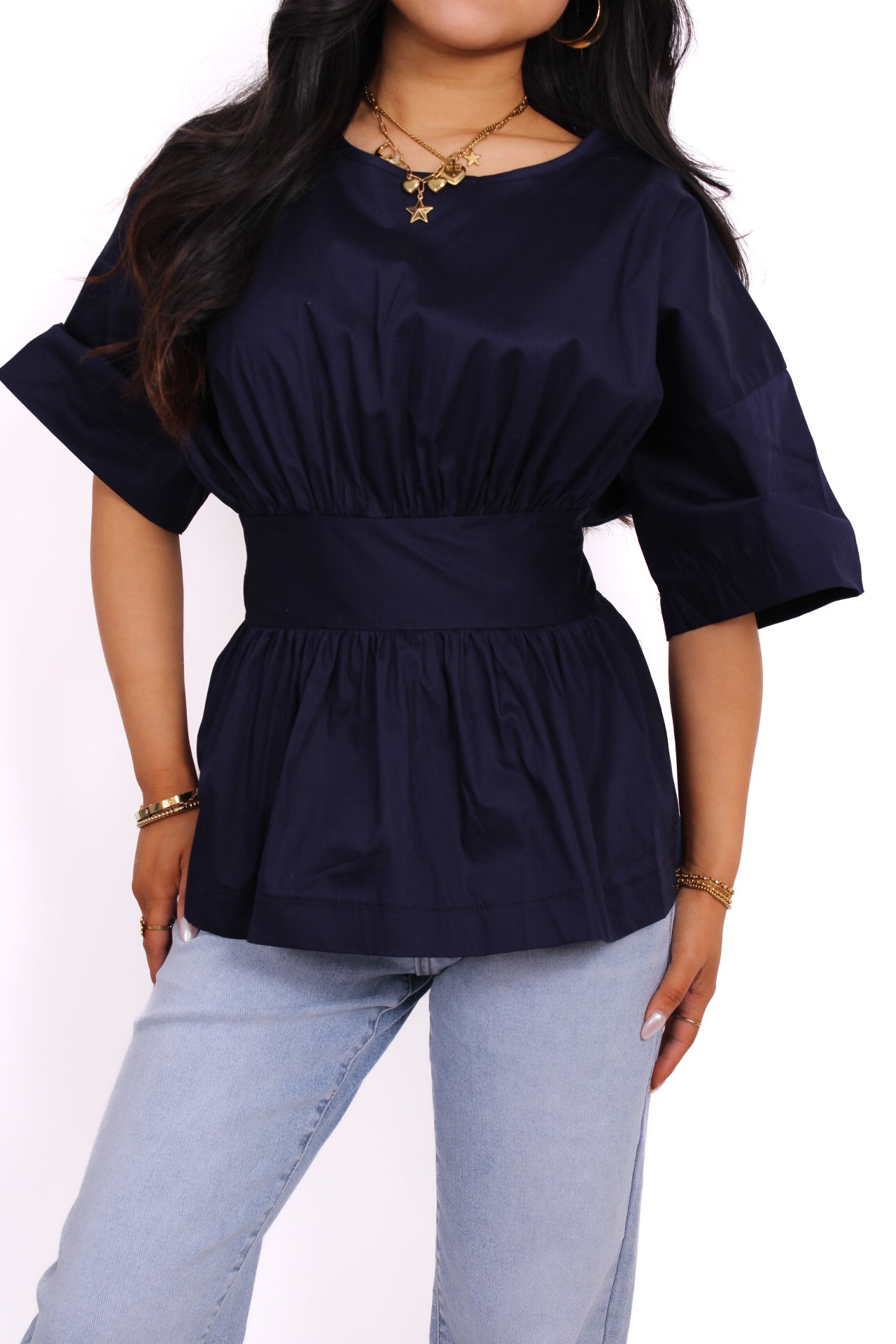 ISABELLA TOP - NAVY