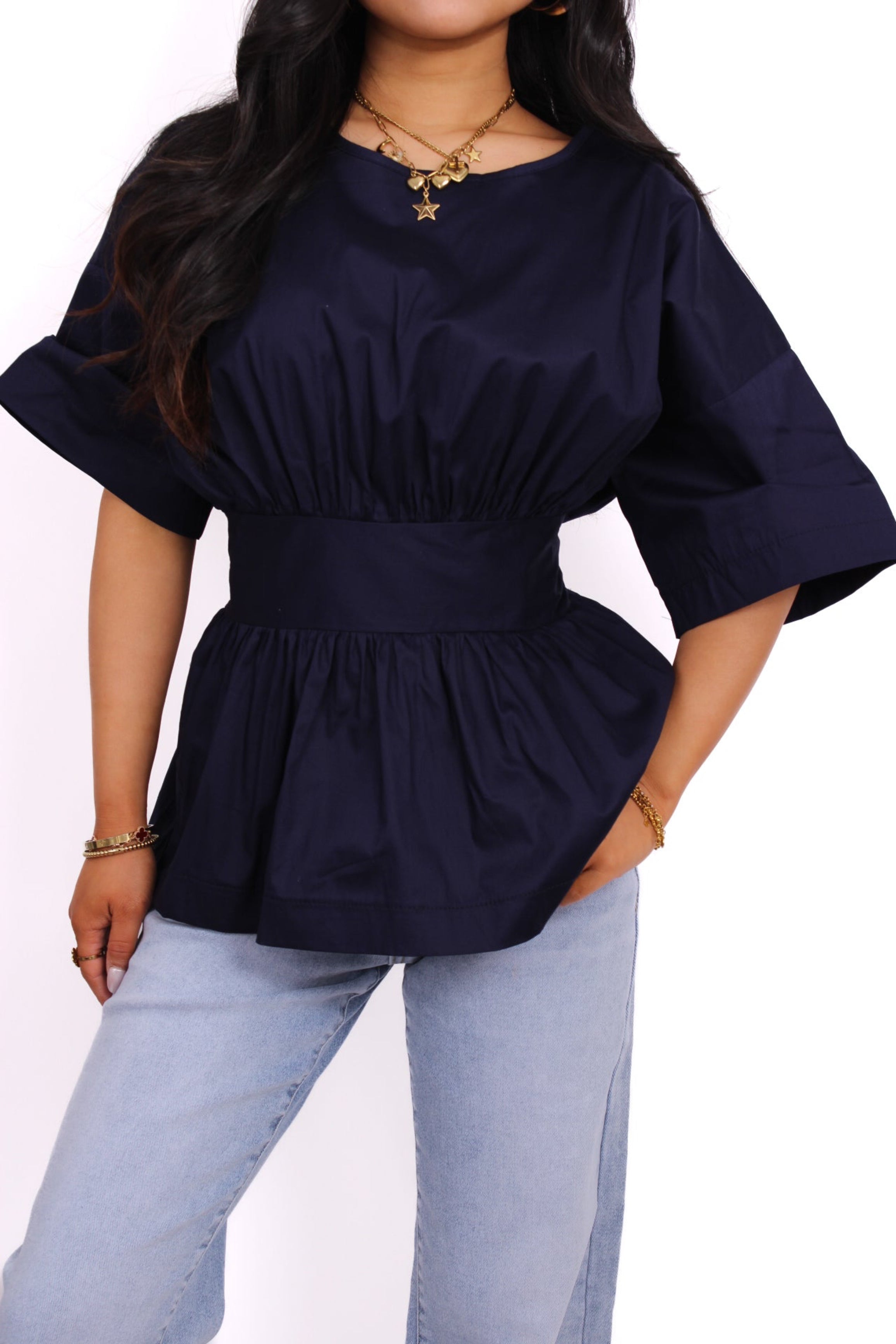 ISABELLA TOP - NAVY