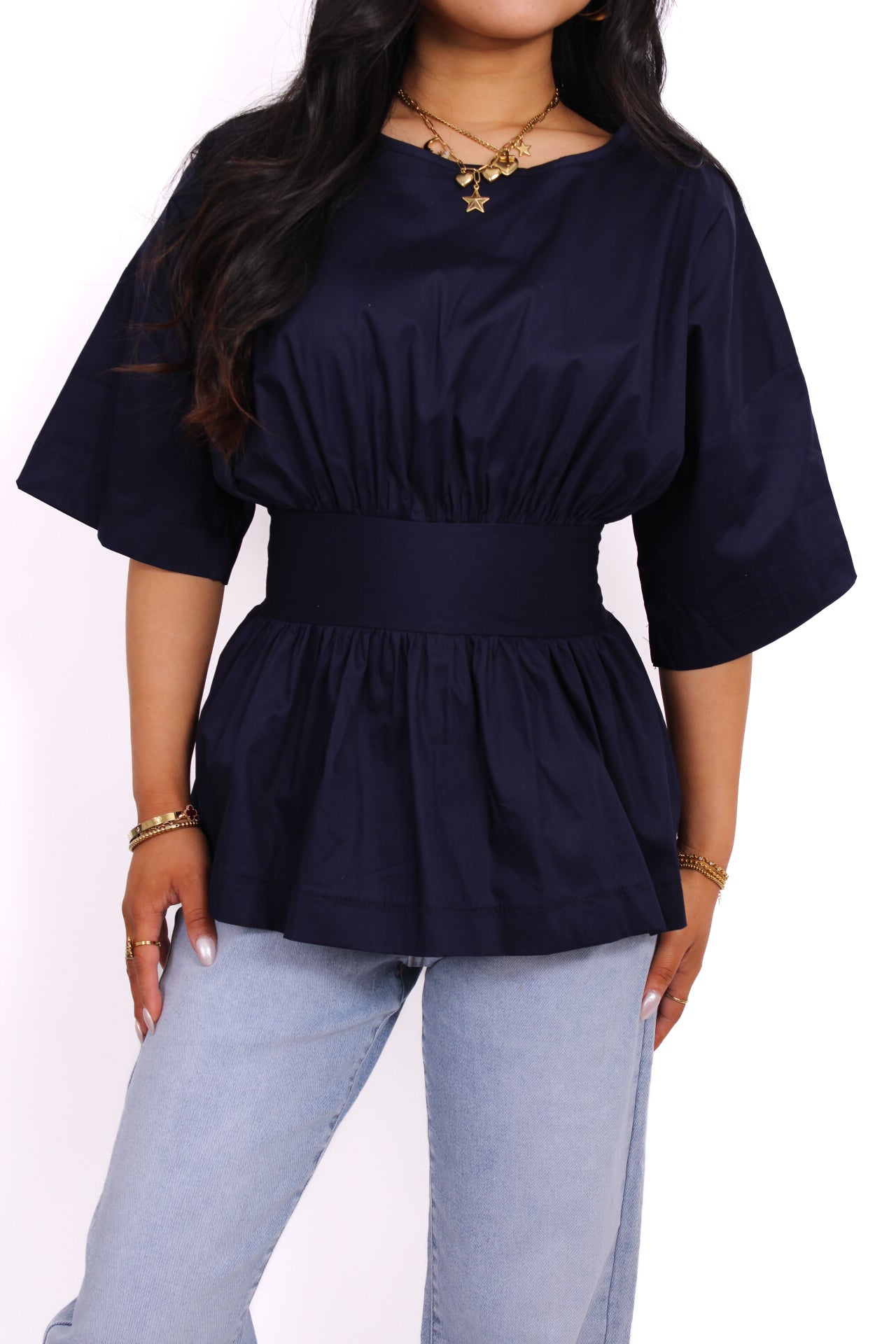 ISABELLA TOP - NAVY