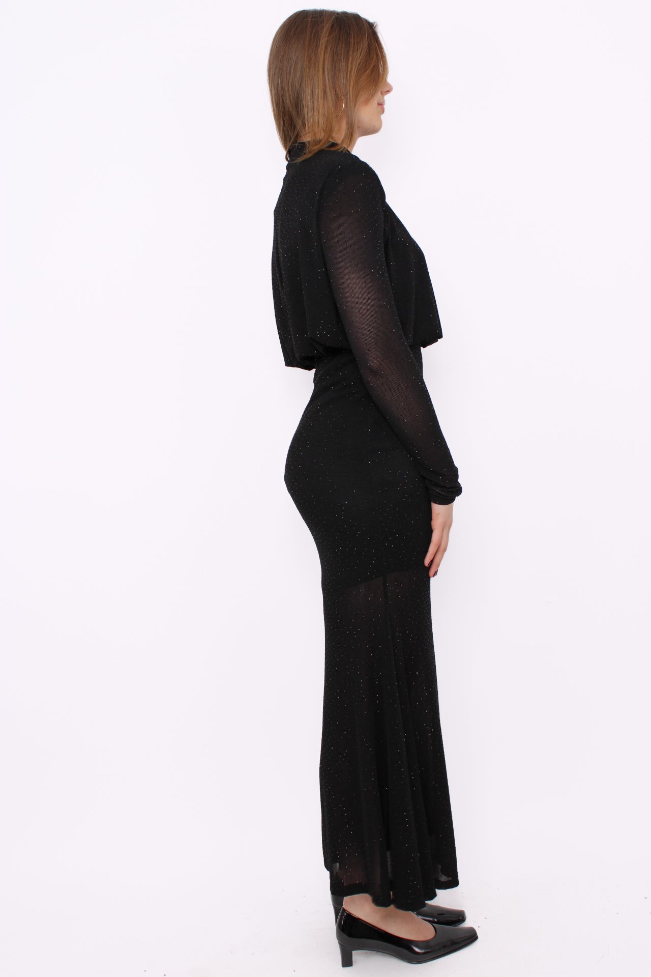 SHINE ALL NIGHT DRESS - BLACK