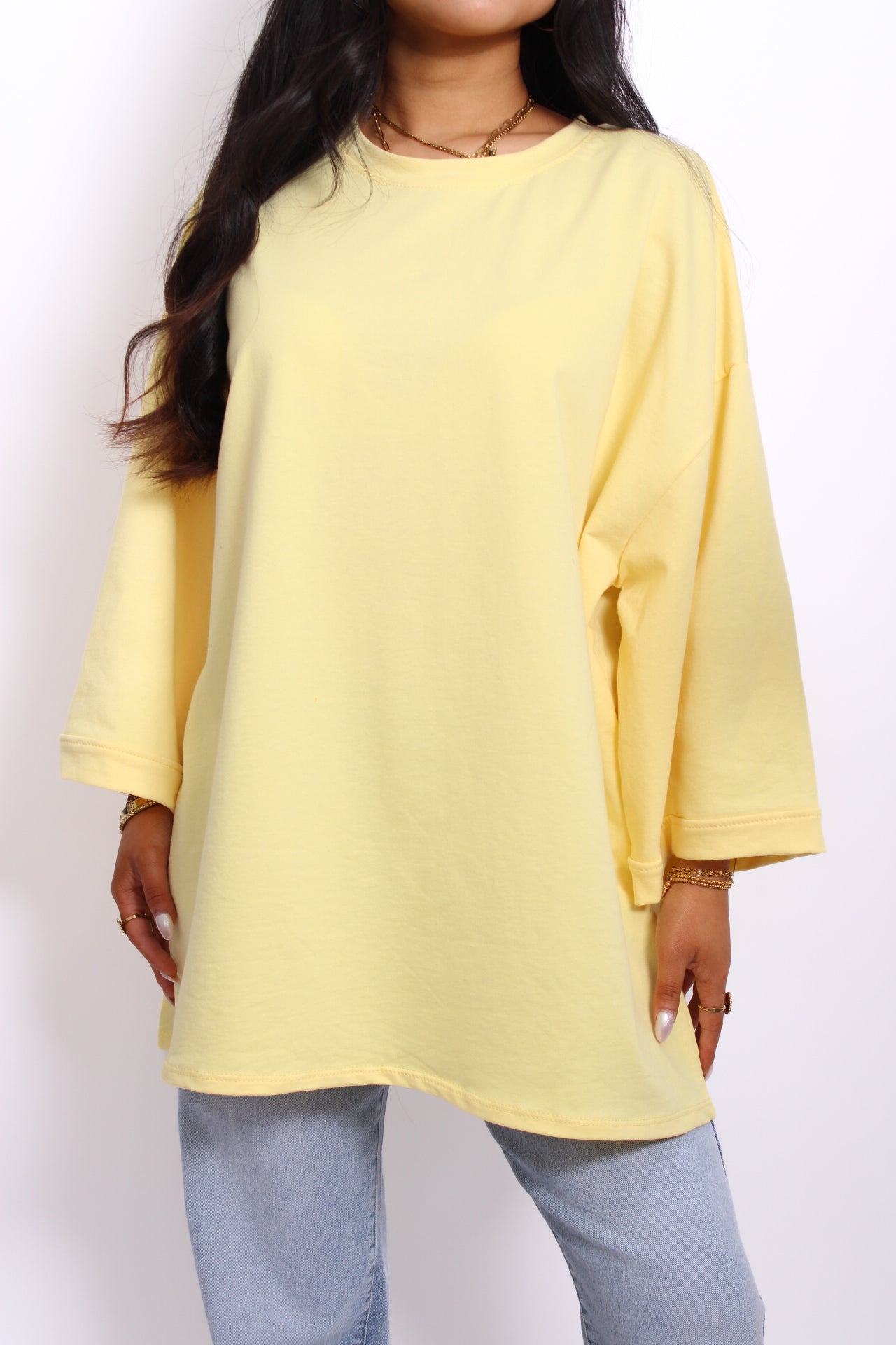 OVERSIZED BASIC T - BUTTER YELLOW