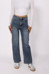 ''PETITE'' STRAIGHT LEG JEANS 2521 - MID DENIM
