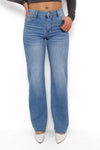 ''TALL'' WIDE LEG MID WAIST JEANS 1075 - DENIM