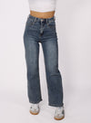 ''PETITE'' STRAIGHT LEG JEANS 2521 - MID DENIM