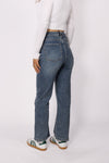 ''PETITE'' STRAIGHT LEG JEANS 2521 - MID DENIM