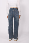 ''PETITE'' STRAIGHT LEG JEANS 2521 - MID DENIM