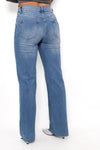 ''TALL'' WIDE LEG MID WAIST JEANS 1075 - DENIM