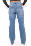 ''TALL'' WIDE LEG MID WAIST JEANS 1075 - DENIM