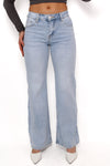 FLARE LOW WAIST JEANS 1006 - DENIM
