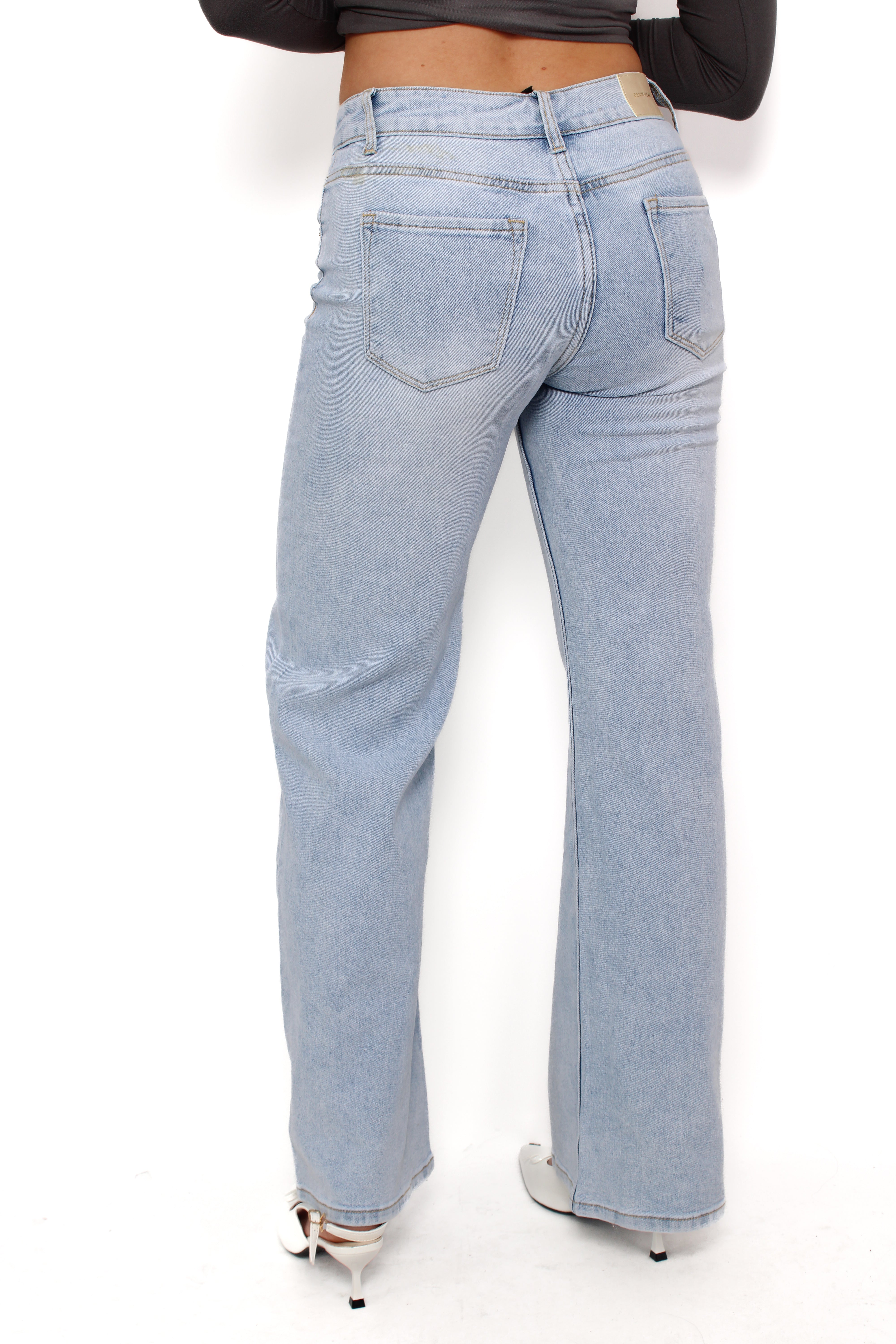 FLARE LOW WAIST JEANS 1006 - DENIM