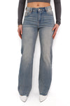 ''TALL'' WIDE LEG MID WAIST JEANS 1077 - VINTAGE WASH