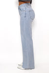 ''TALL'' WIDE LEG MID WAIST JEANS 1074 - LIGHT DENIM