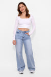 ''TALL'' WIDE LEG JEANS 9136
