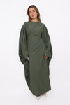 LINA DRESS - ARMY GREEN