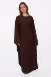 LINA DRESS - BROWN