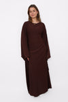LINA DRESS - BROWN