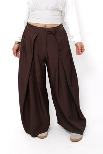 PRE ORDER 23 MAART! ''PETITE'' MADISON TROUSER - BROWN