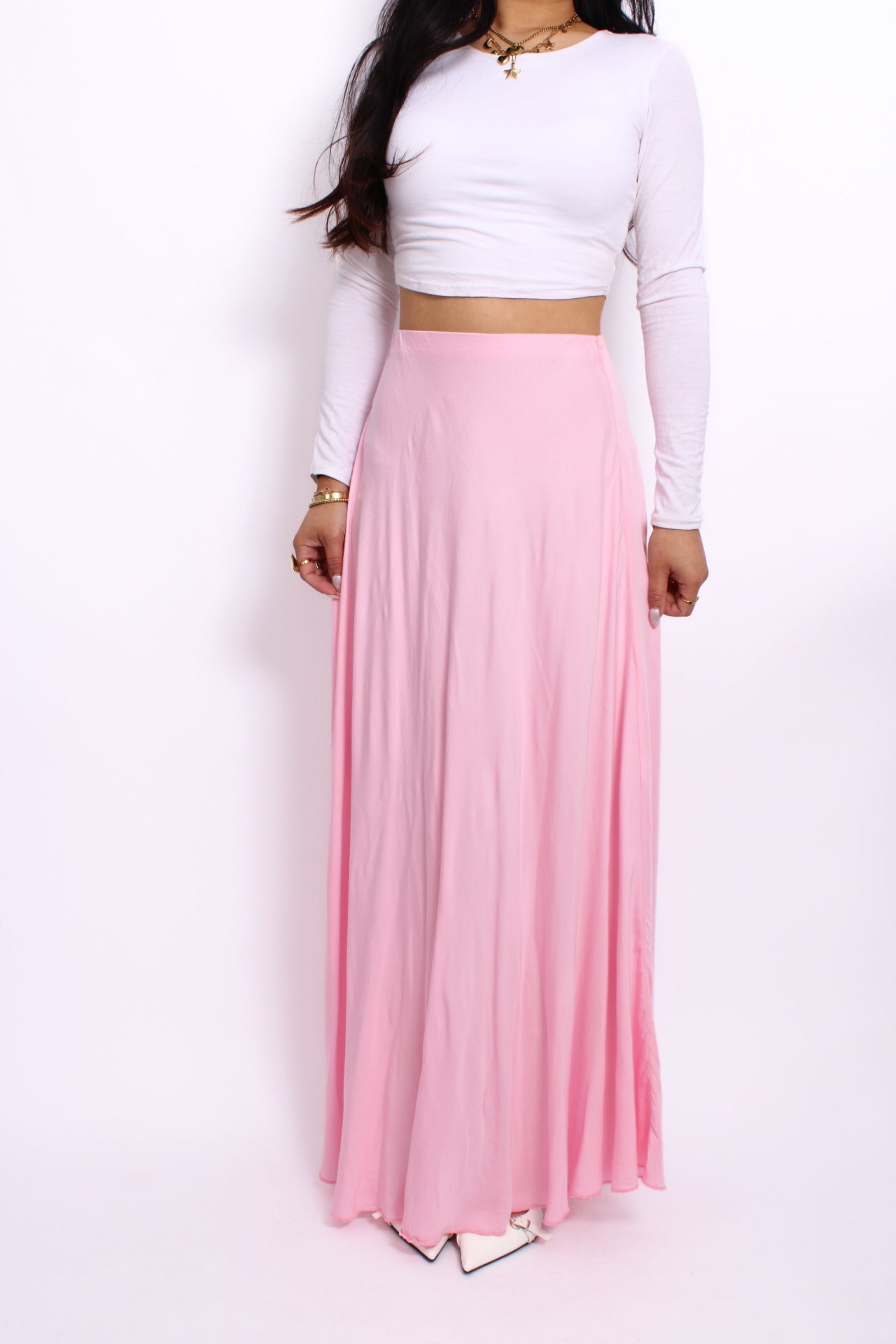 MAJA MAXI SKIRT - BABY PINK