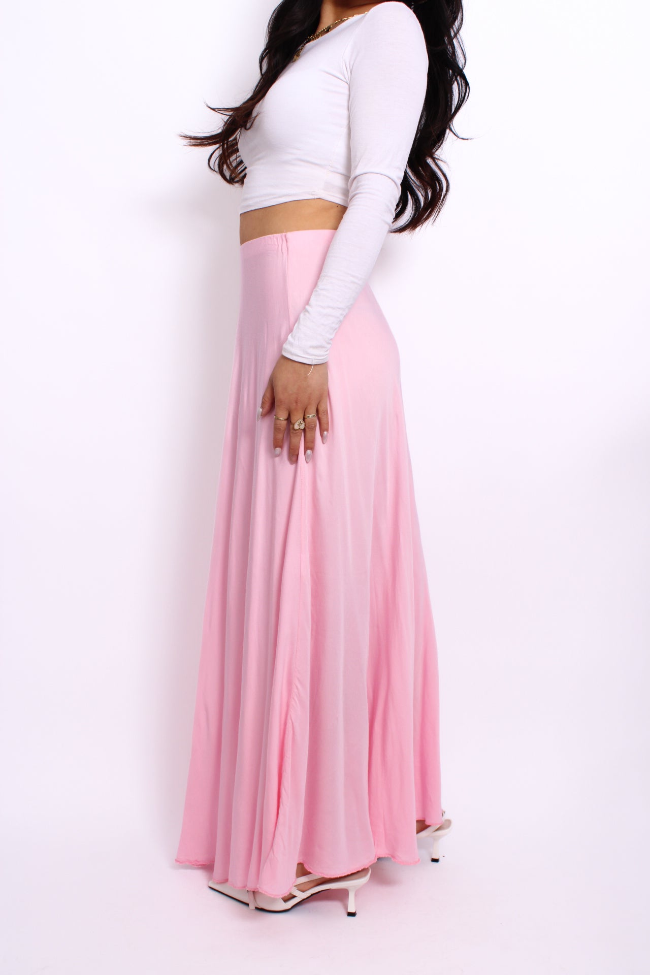MAJA MAXI SKIRT - BABY PINK
