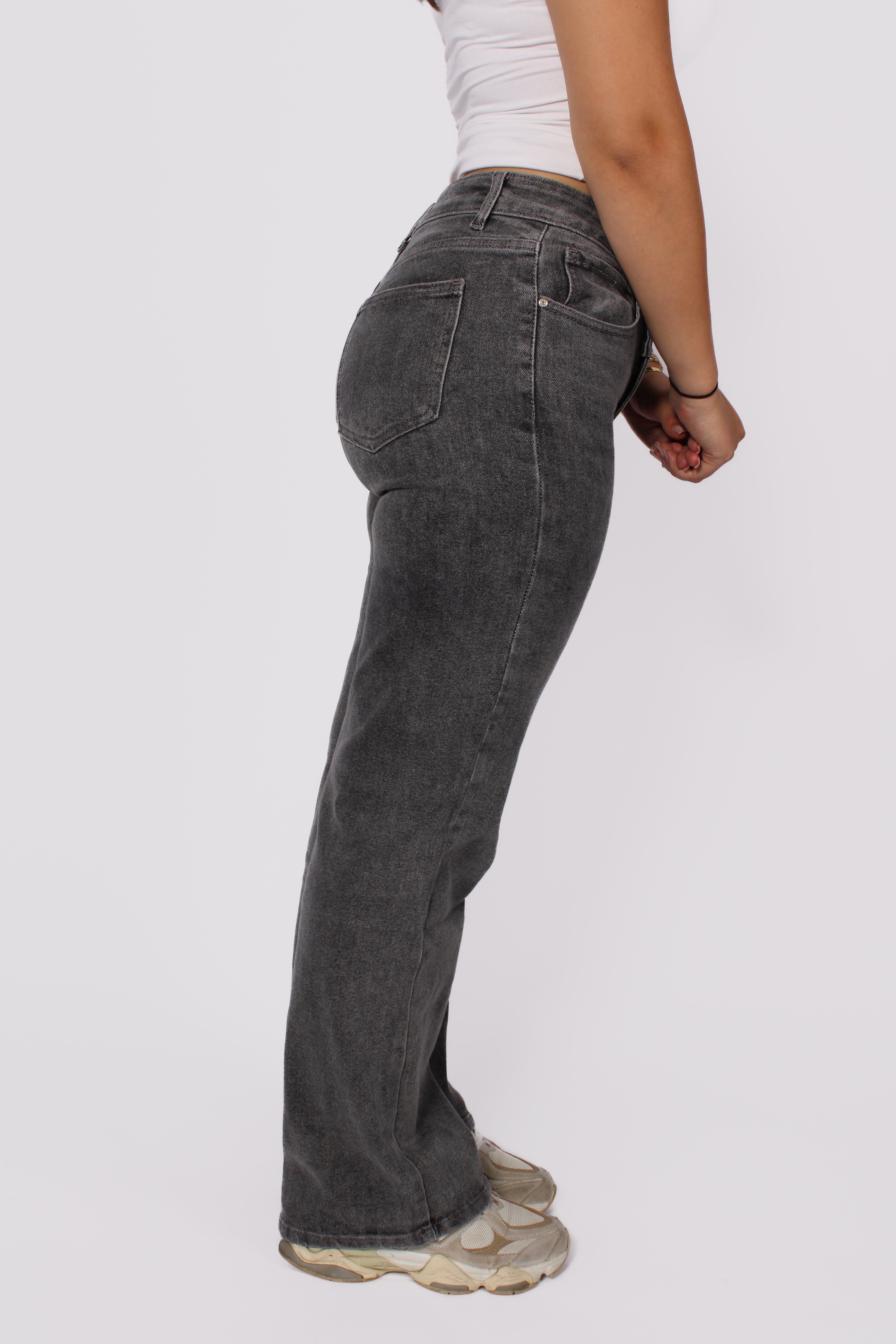 WIDE LEG JEANS G103Y - GREY