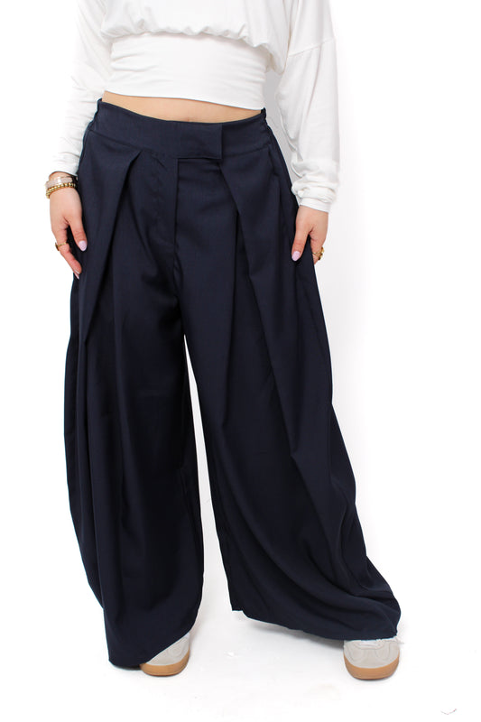 ''PETITE'' MADISON TROUSER - NAVY