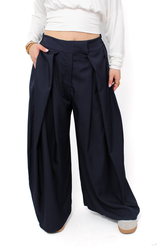 ''PETITE'' MADISON TROUSER - NAVY