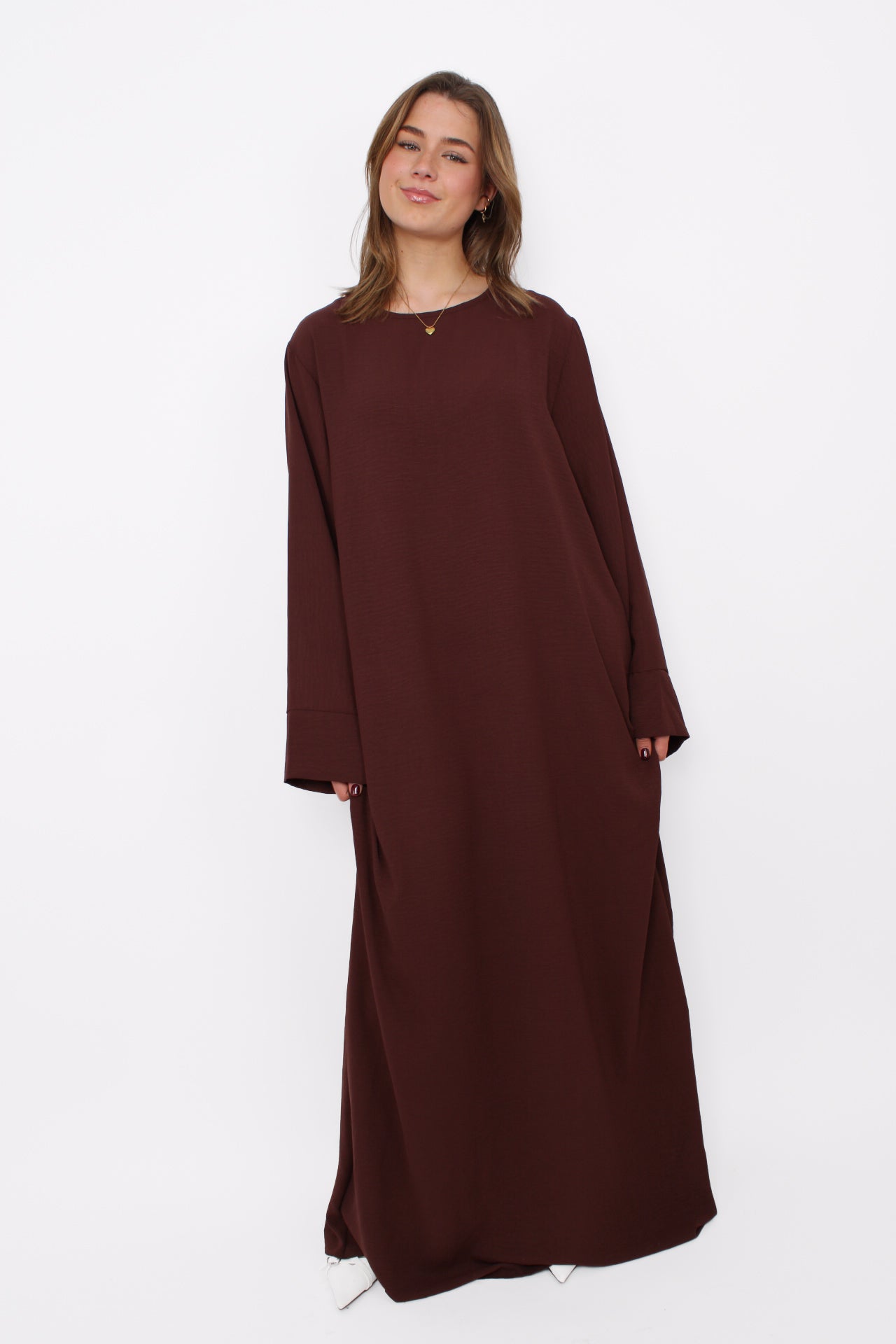 ''TALL'' MERVE DRESS - BROWN
