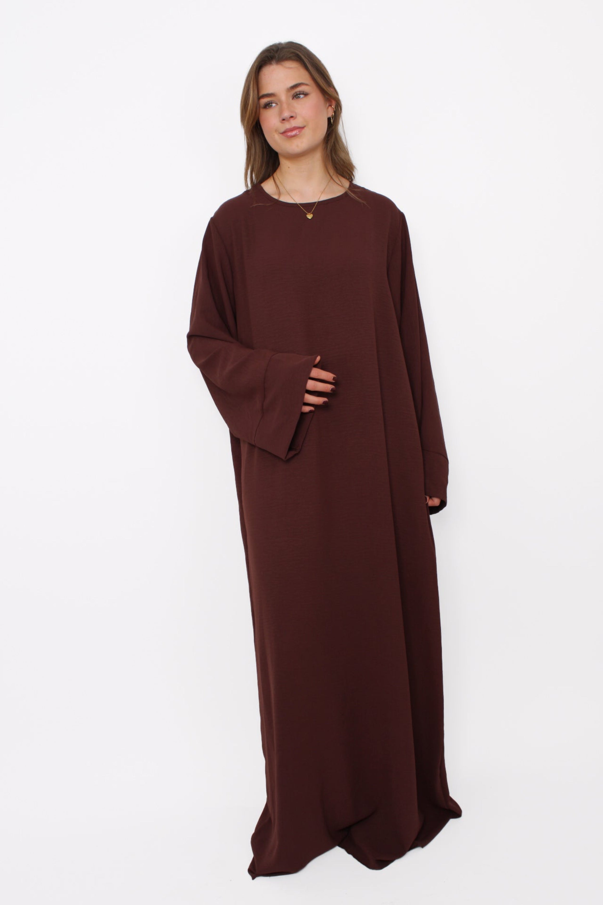 ''TALL'' MERVE DRESS - BROWN