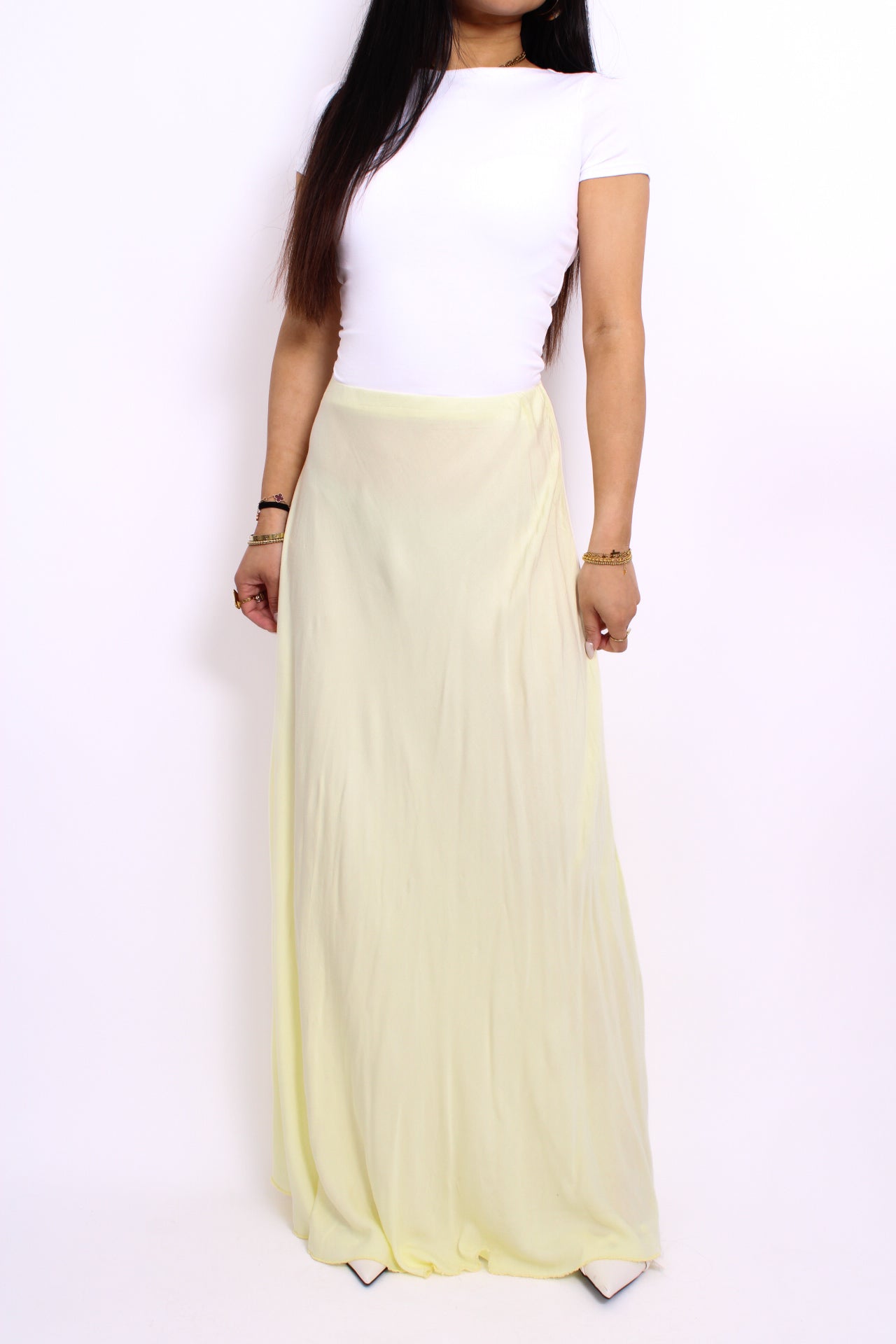 MAJA MAXI SKIRT - BUTTER YELLOW