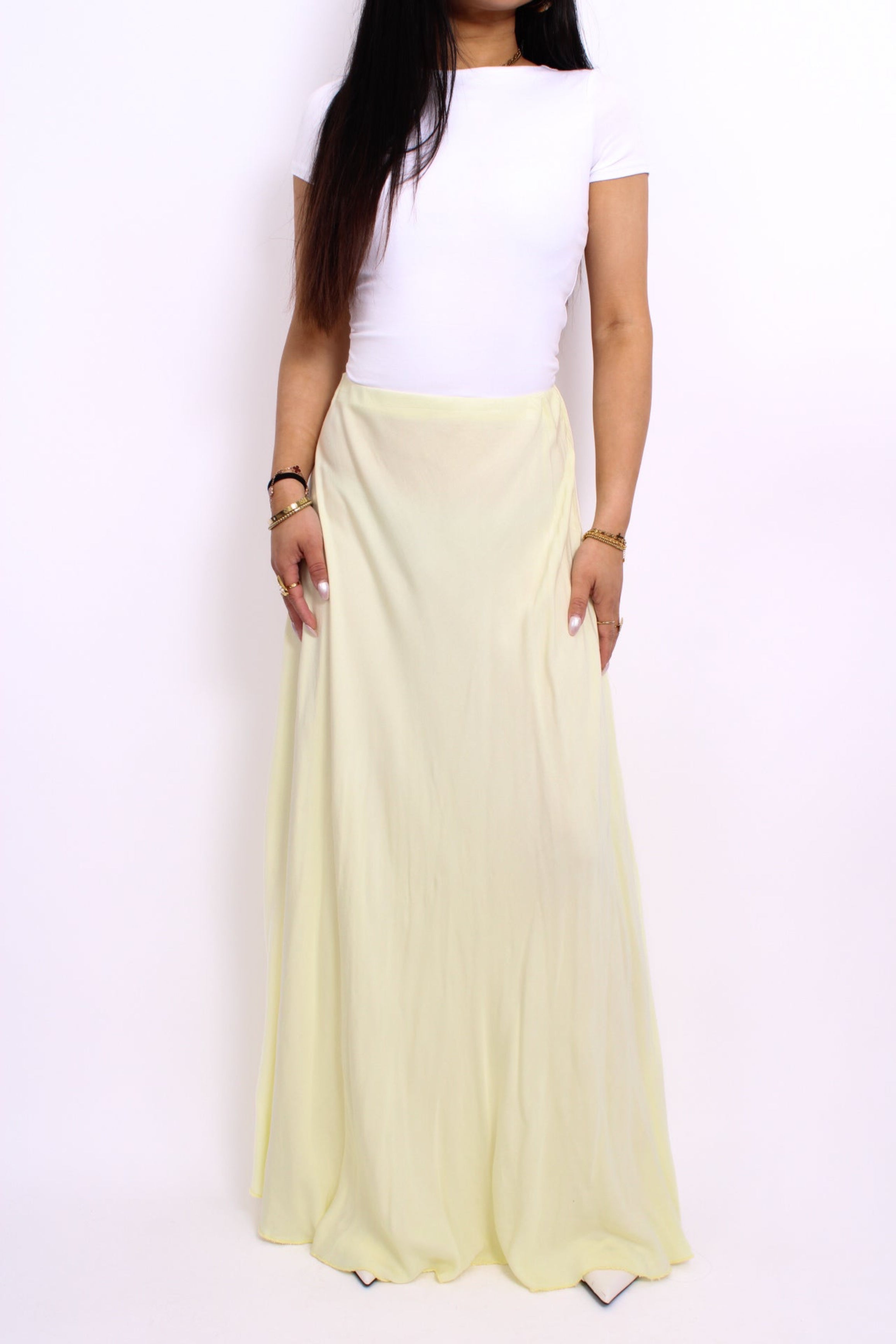 MAJA MAXI SKIRT - BUTTER YELLOW