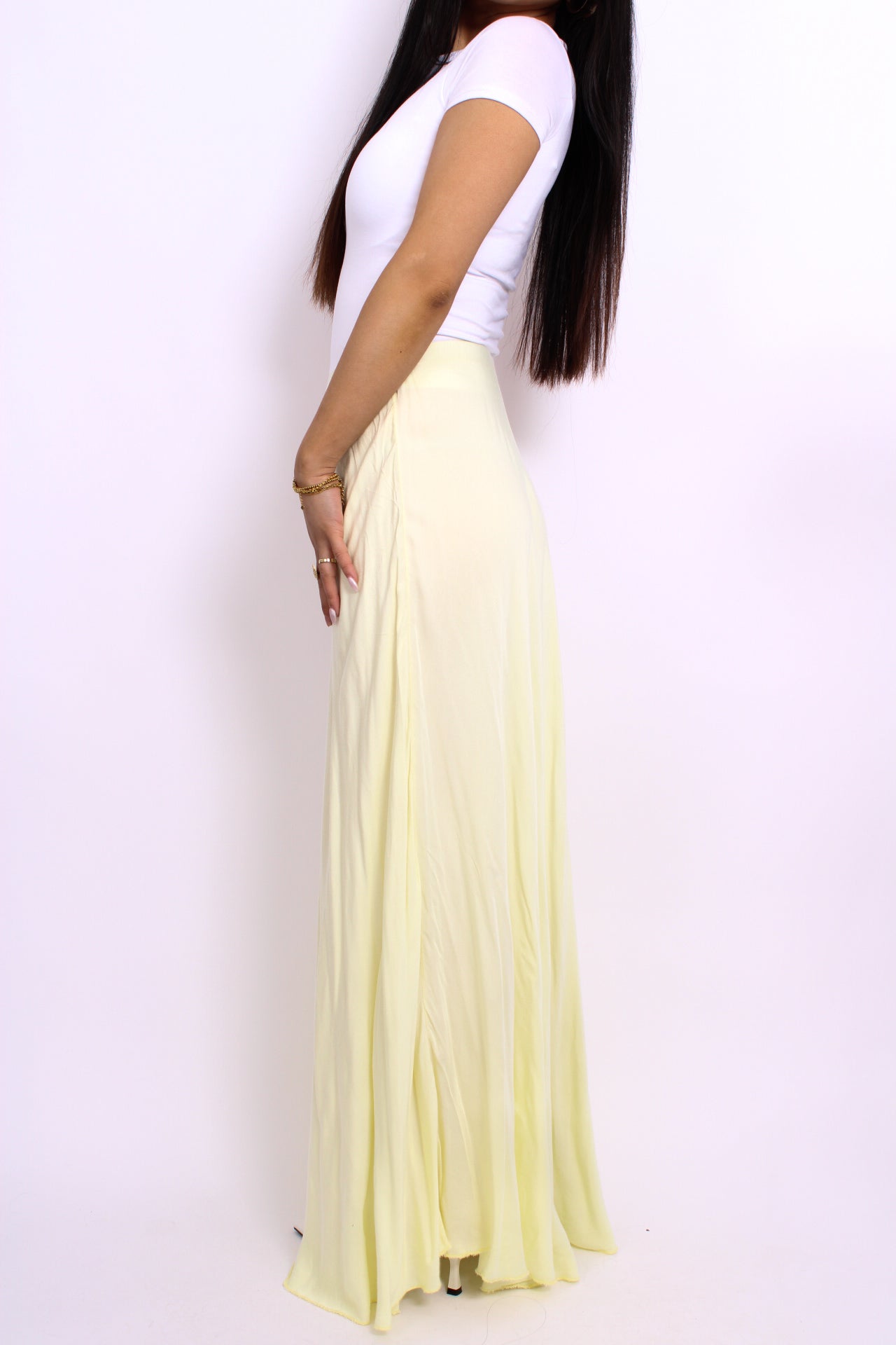 MAJA MAXI SKIRT - BUTTER YELLOW