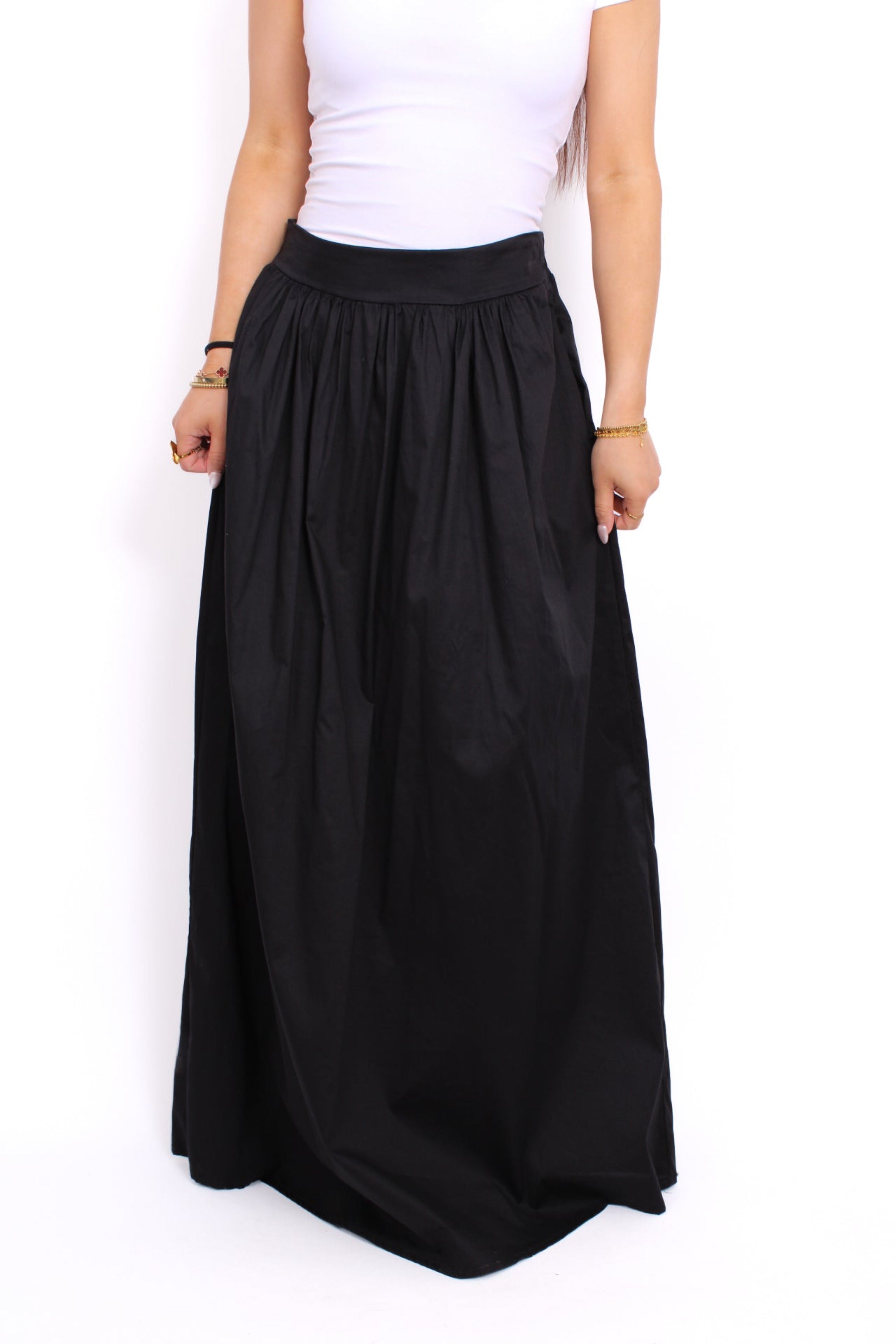 COTTON SKIRT 2.0 - BLACK