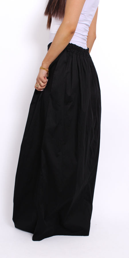 COTTON SKIRT 2.0 - BLACK