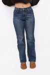 SECOND CHANCE MID WAIST WIDE LEG JEANS 981-9 - MID DENIM