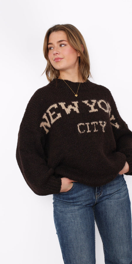 NEW YORK KNIT - DARK BROWN