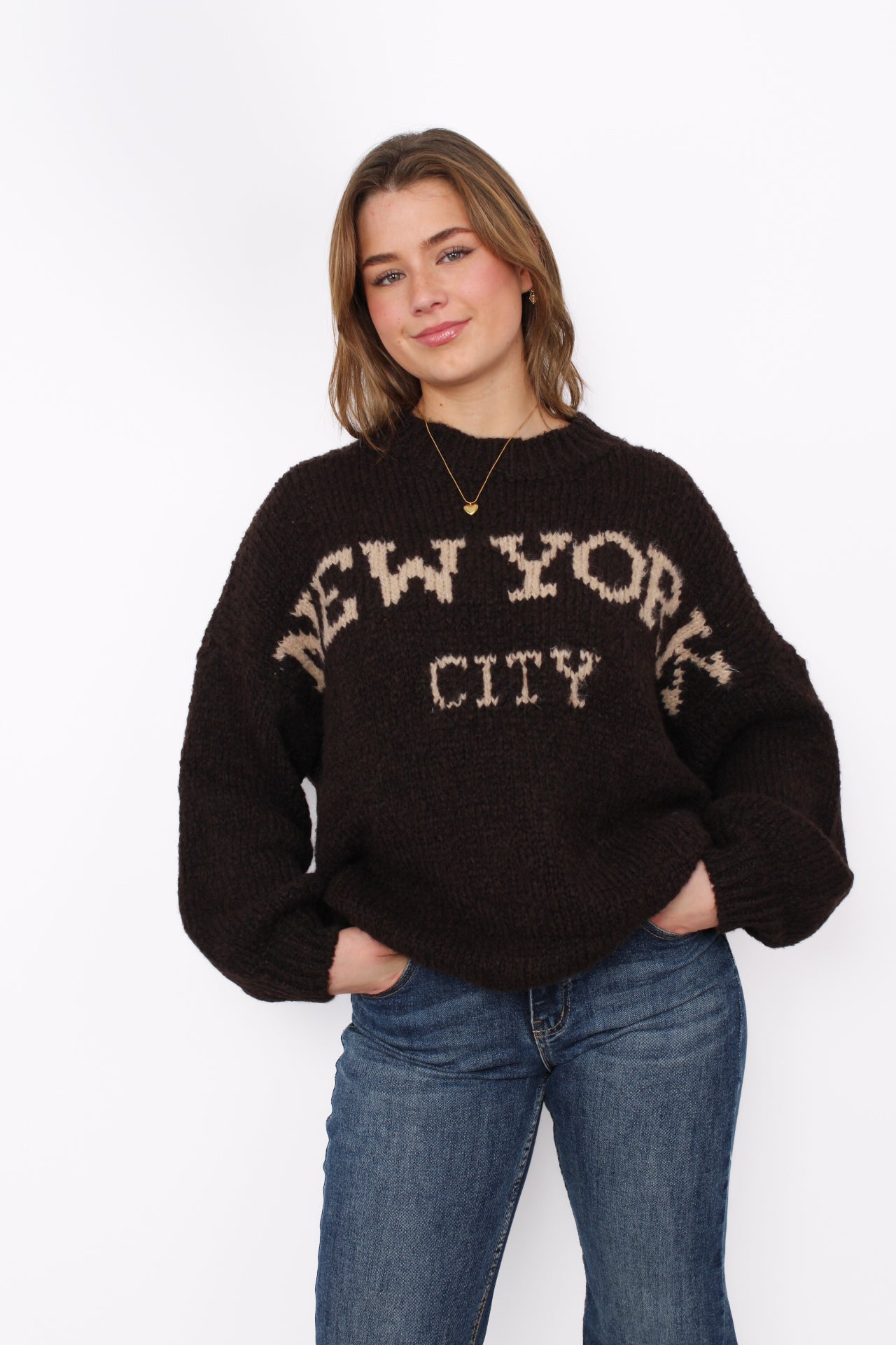 NEW YORK KNIT - DARK BROWN