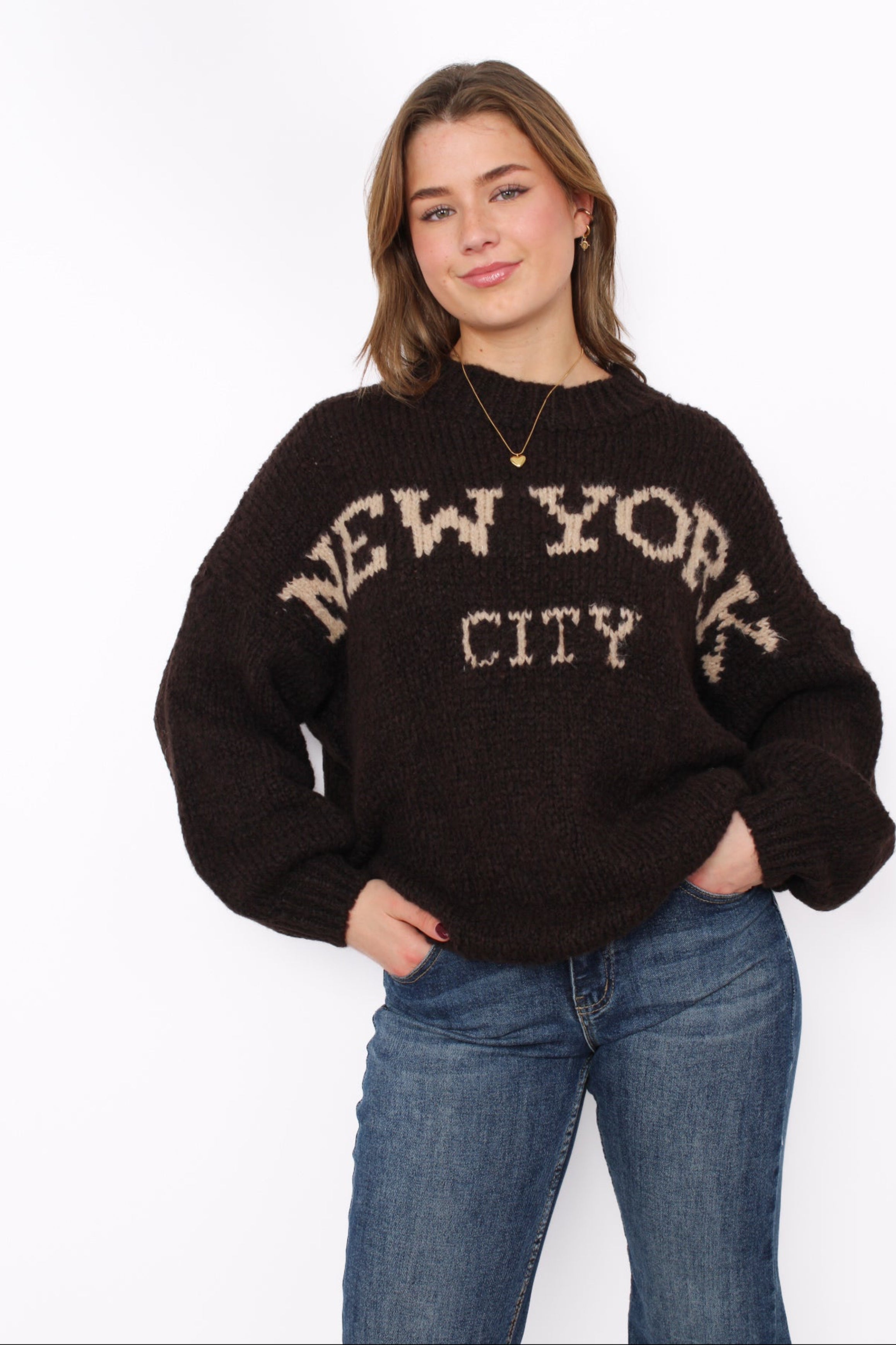 NEW YORK KNIT - DARK BROWN