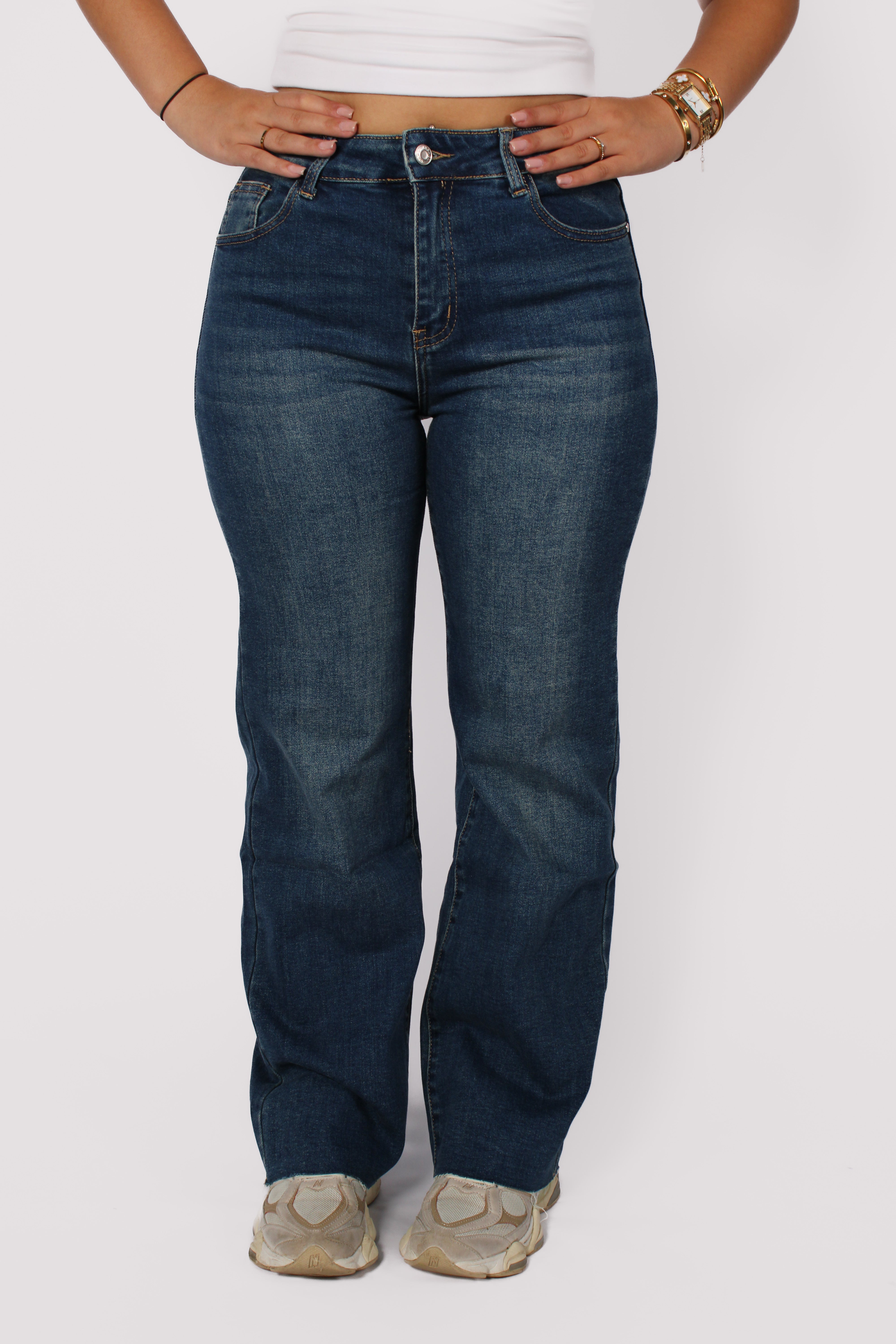 WIDE LEG JEANS 127 - DARK DENIM