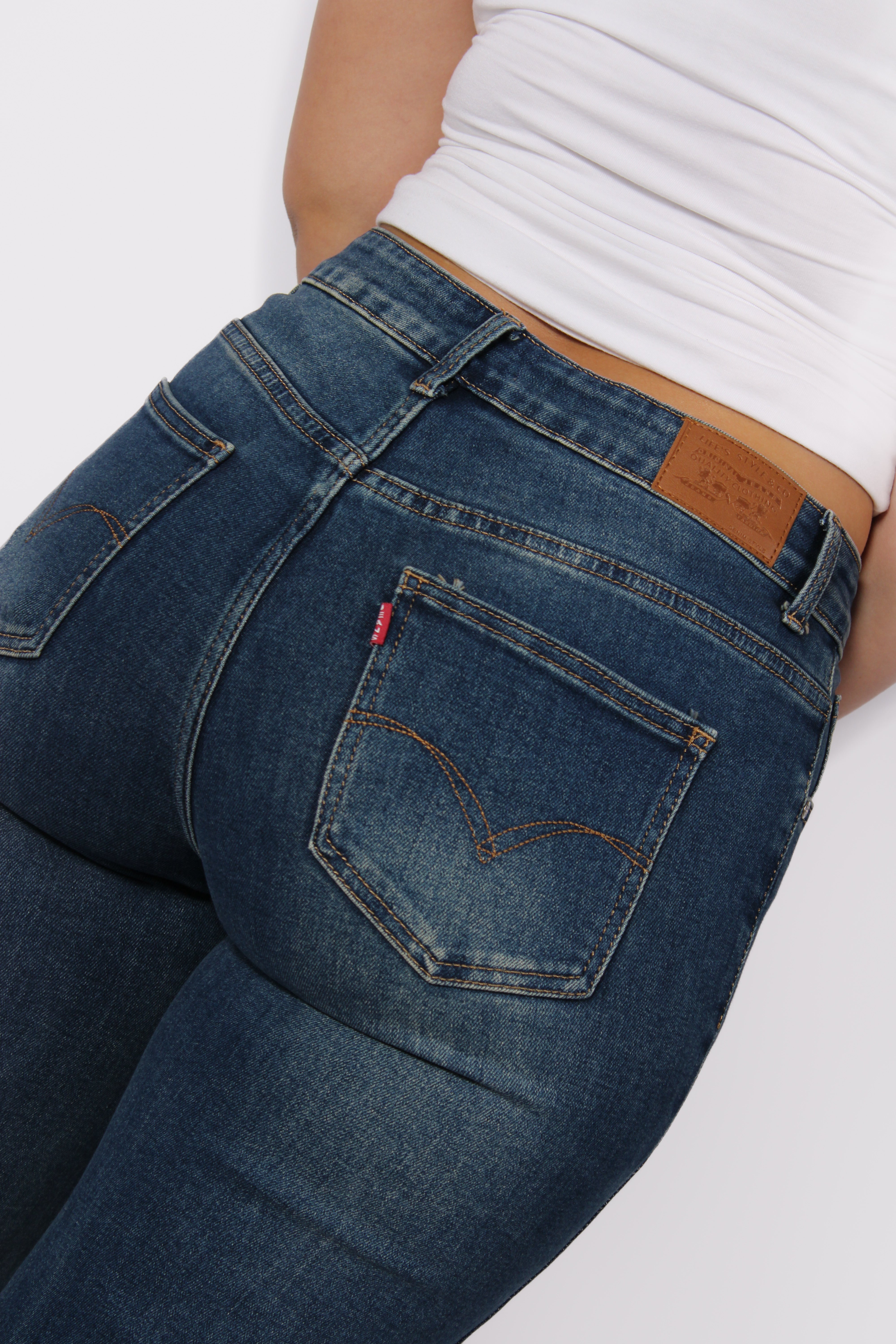 WIDE LEG JEANS 127 - DARK DENIM
