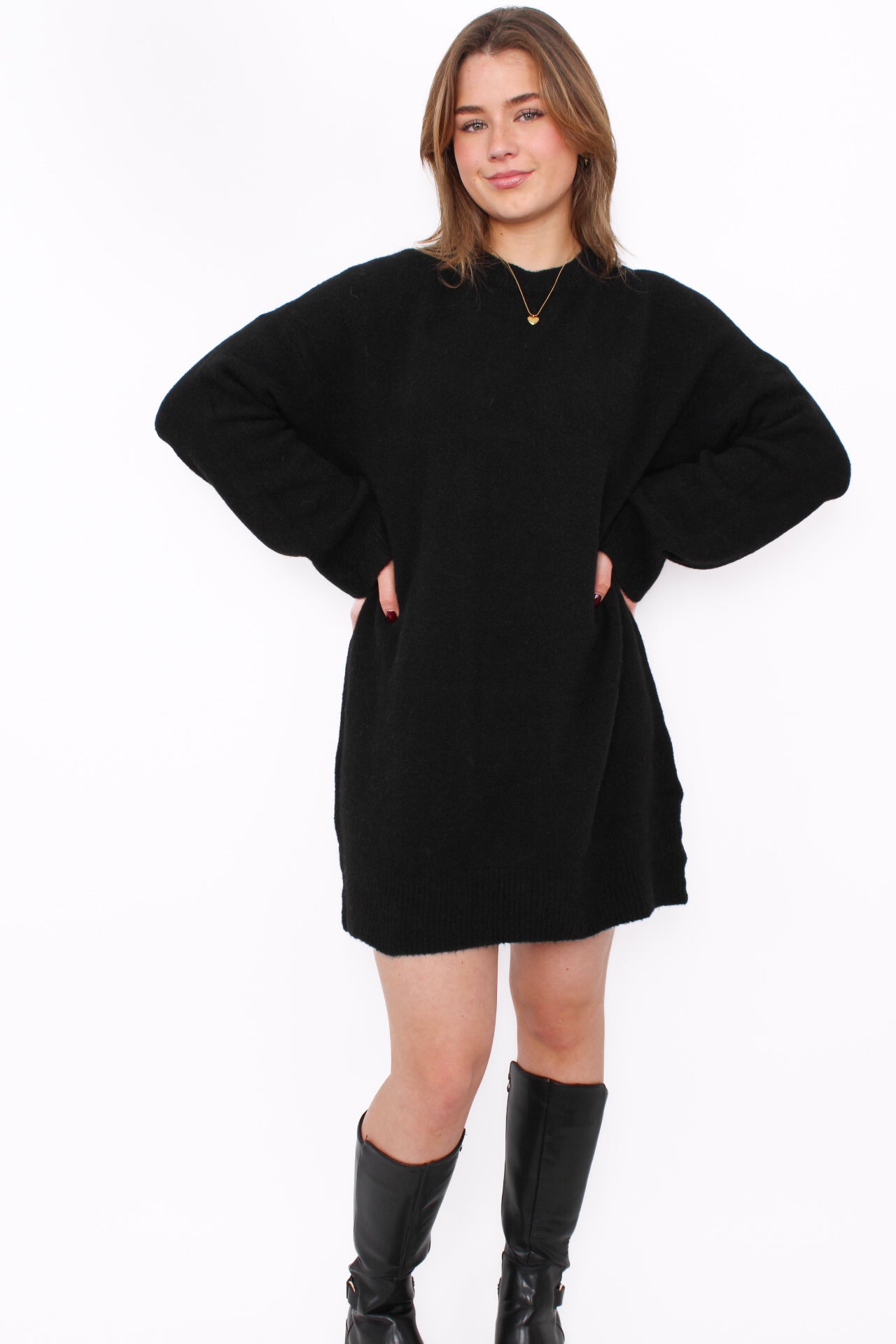 SYLVIE KNIT DRESS - BLACK