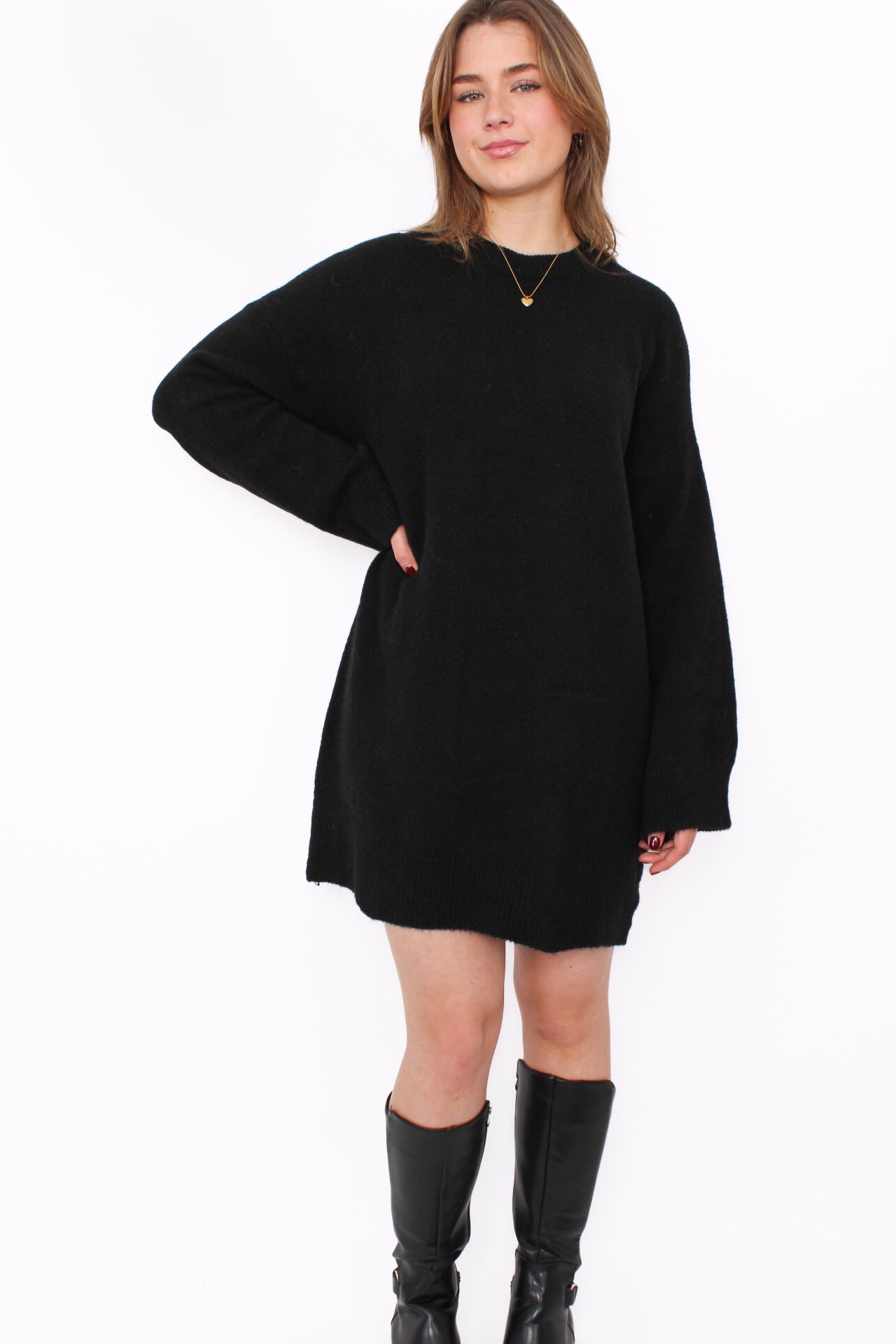 SYLVIE KNIT DRESS - BLACK